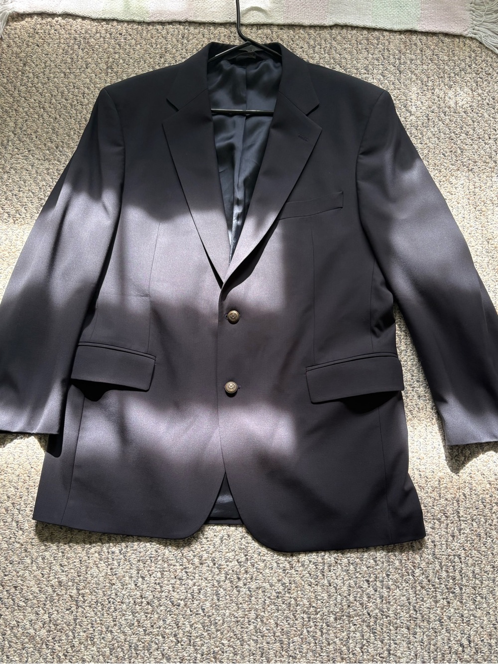Jos. A. Bank Men's Black Two-Button Sport Coat Blazer